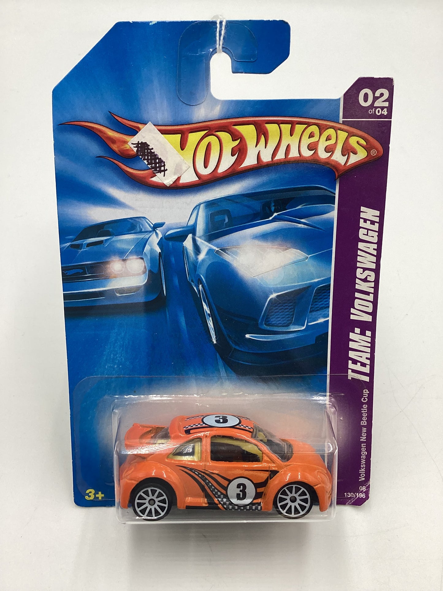 2008 Hot Wheels HW Team: Volkswagen #130 Volkswagen New Beetle Cup Orange 97E