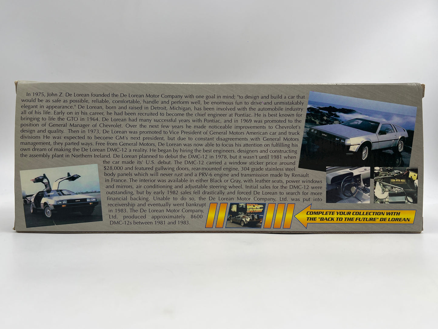 Sun Star 1:18 Scale 1981 DMC DeLorean LK Silver