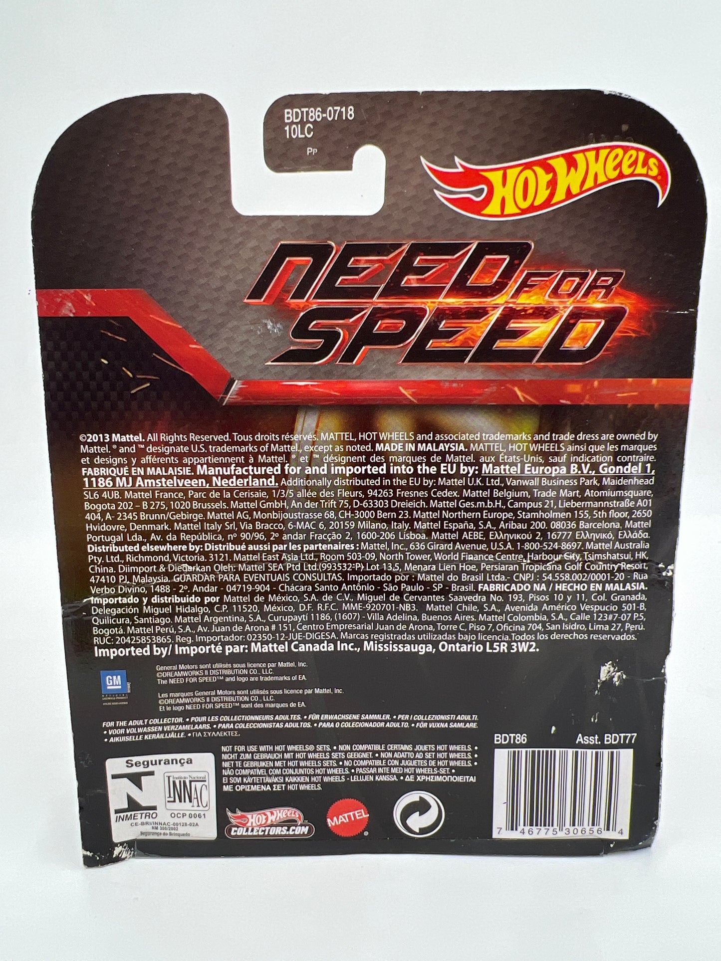 Hot Wheels Retro Entertainment Need For Speed Koenigsegg Agera R W/Protector Bad Card