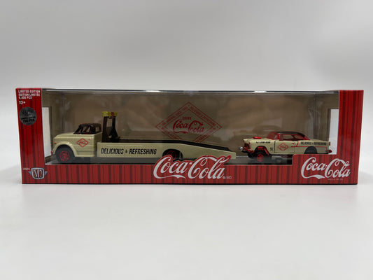 M2 Machines Auto Haulers CHASE Coca Cola 1968 Chevrolet C60 Truck & 1955 Chevrolet Bel Air Gasser TW20