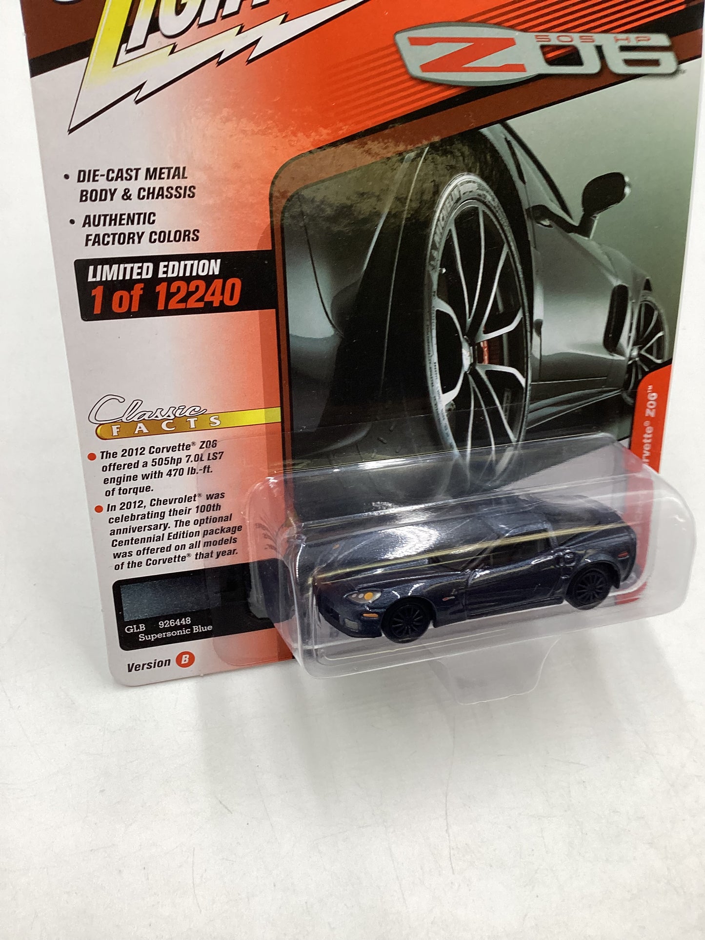 Johnny Lightning ZO6 2012 Chevy Corvette ZO6 221D