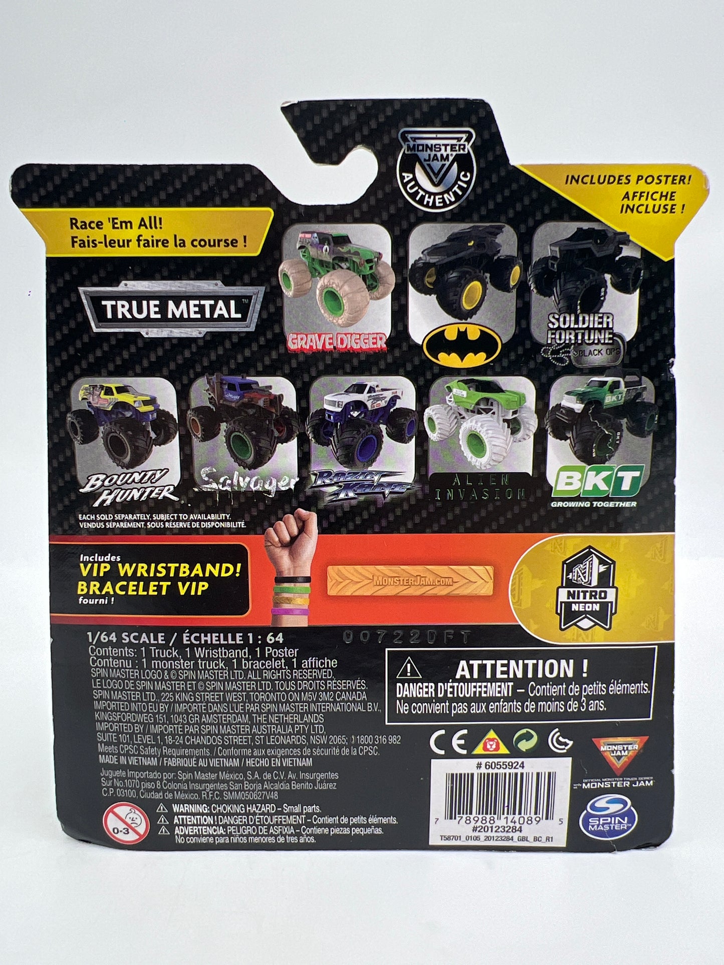 Monster Jam Series 11 Nitro Neon Dragon W/Wristband