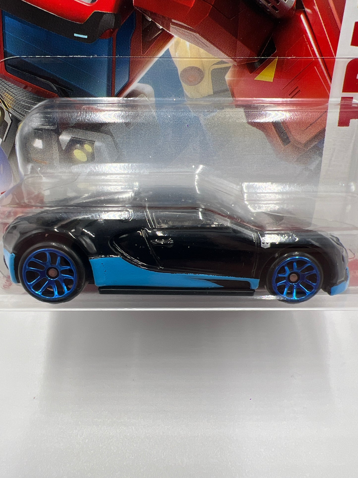 2024 Hot Wheels Transformers #4 Bugatti Veyron Black/Blue 159i