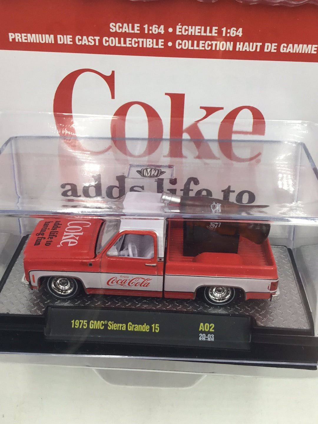 M2 Machines Coca Cola 1975 GMC Sierra Grande 15 A02 204D