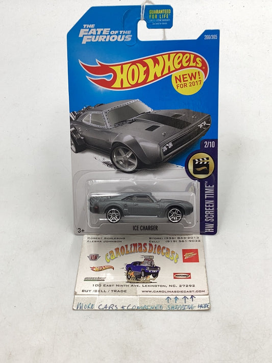 2017 Hot Wheels #266 Ice Charger 55B