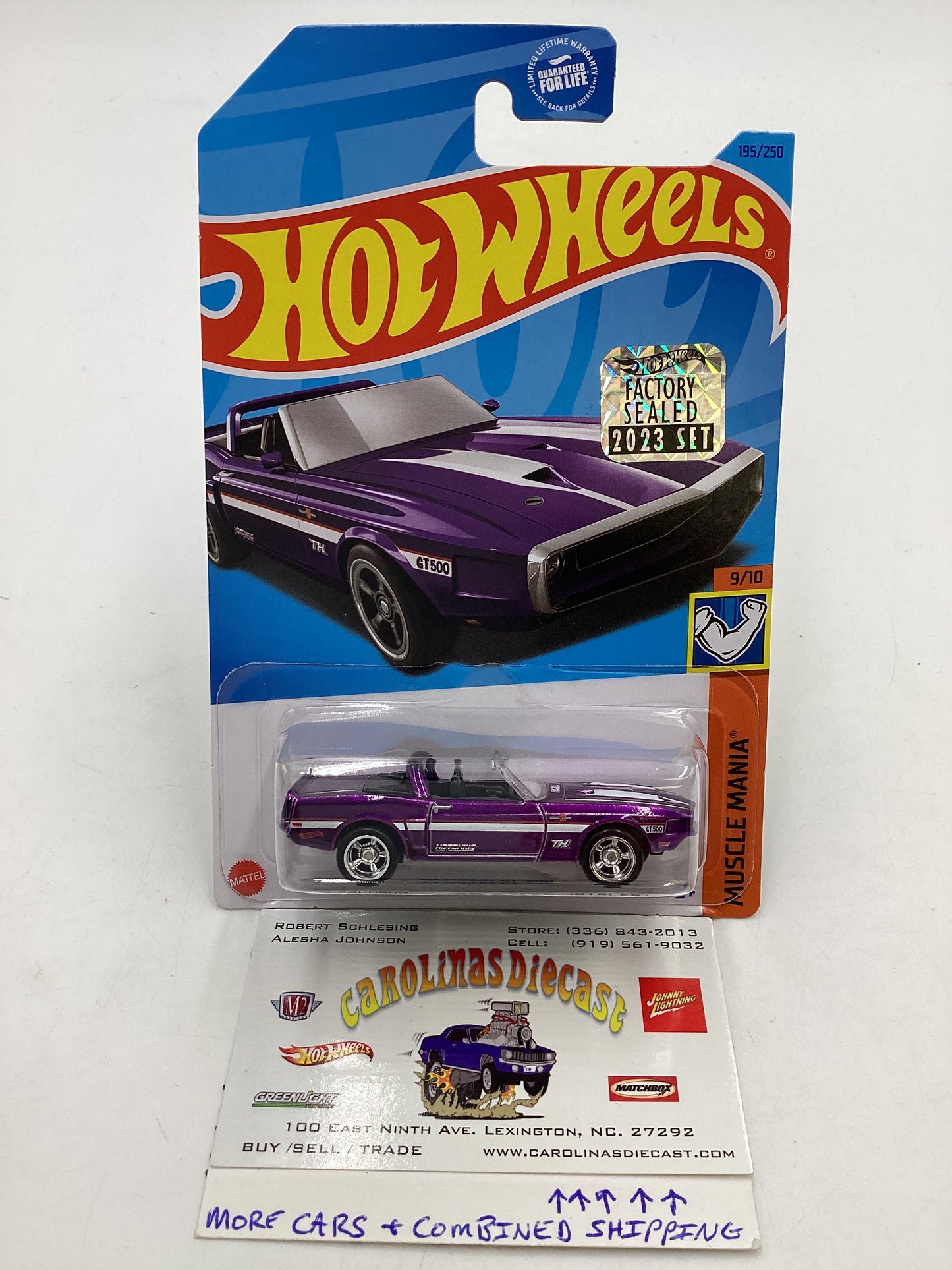 2023 Hot Wheels Super treasure hunt 1/1250 69 Shelby GT- 500 Factory Sealed W/Protector