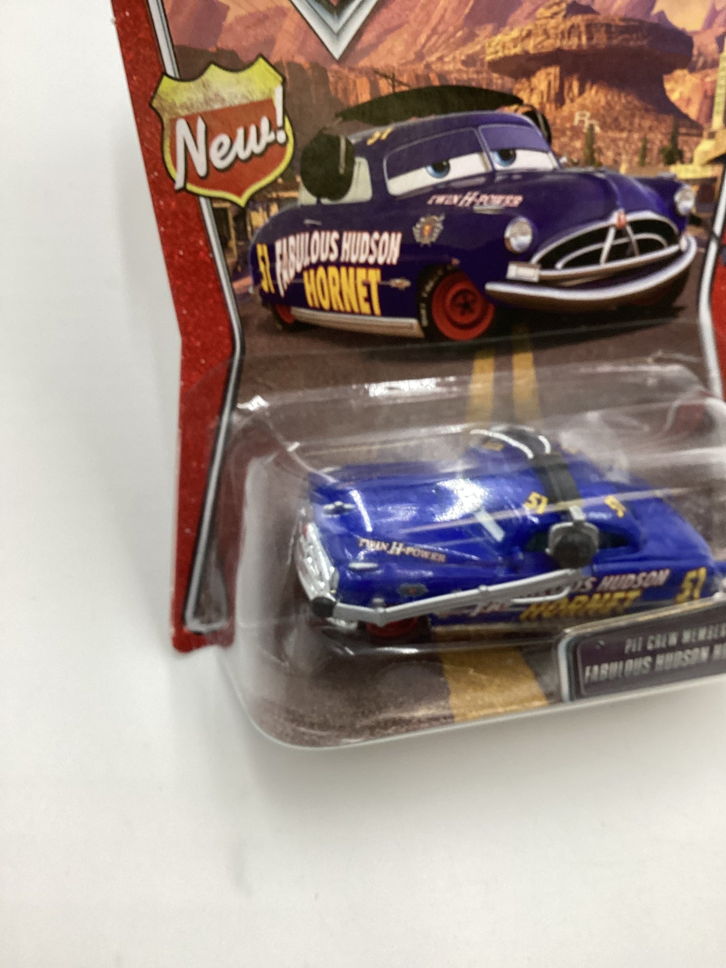 Disney Pixar The World of Cars #33 Pit Crew Member Fabulous Hudson Hornet Blue