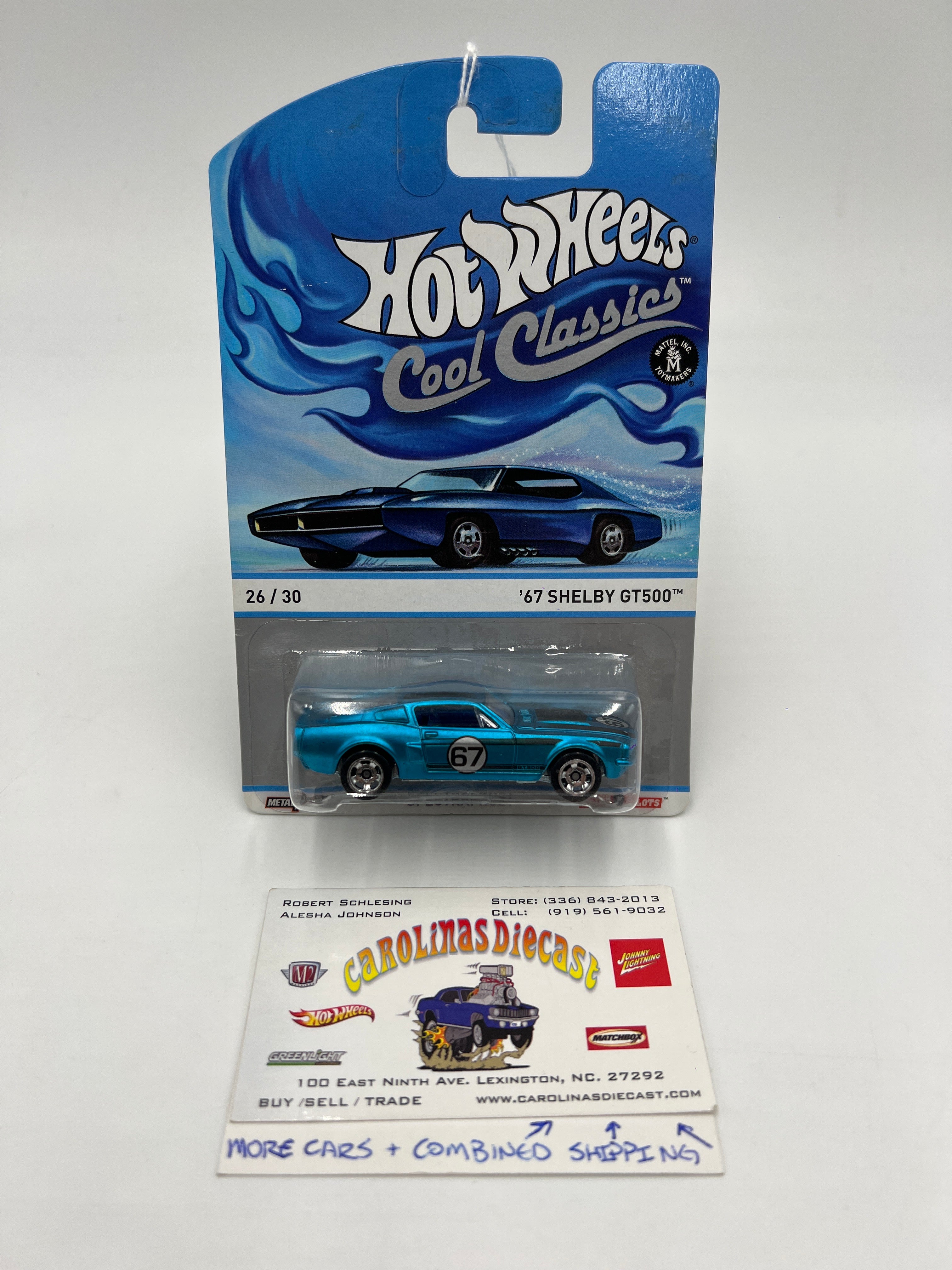 Hot Wheels Cool Classics #26 67 Shelby GT500 Spectrafrost Blue SR