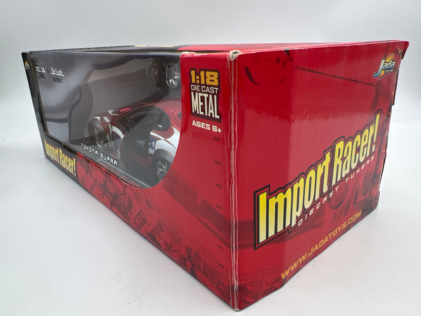 Jada 1:18 Scale Import Racer Toyota Supra Red W/Extra Wheels & Hood