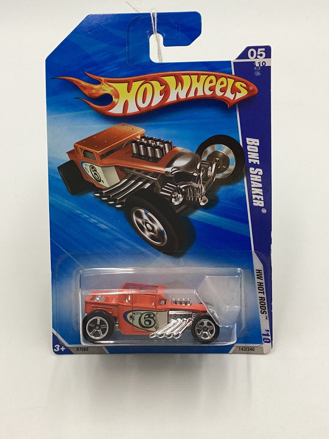 2010 Hot Wheels Hot Rods #143 Bone Shaker orange 56C