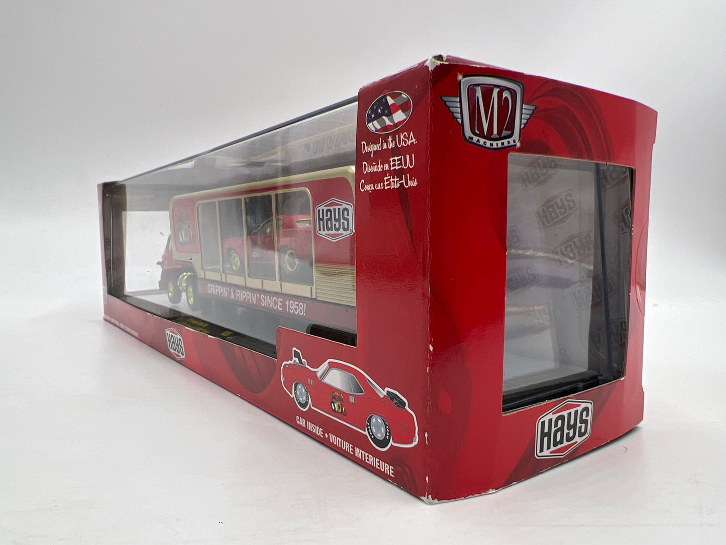 M2 Machines Auto Haulers CHASE Hays 1970 Dodge L600 COE & 1971 Plymouth Hemi Cuda R35