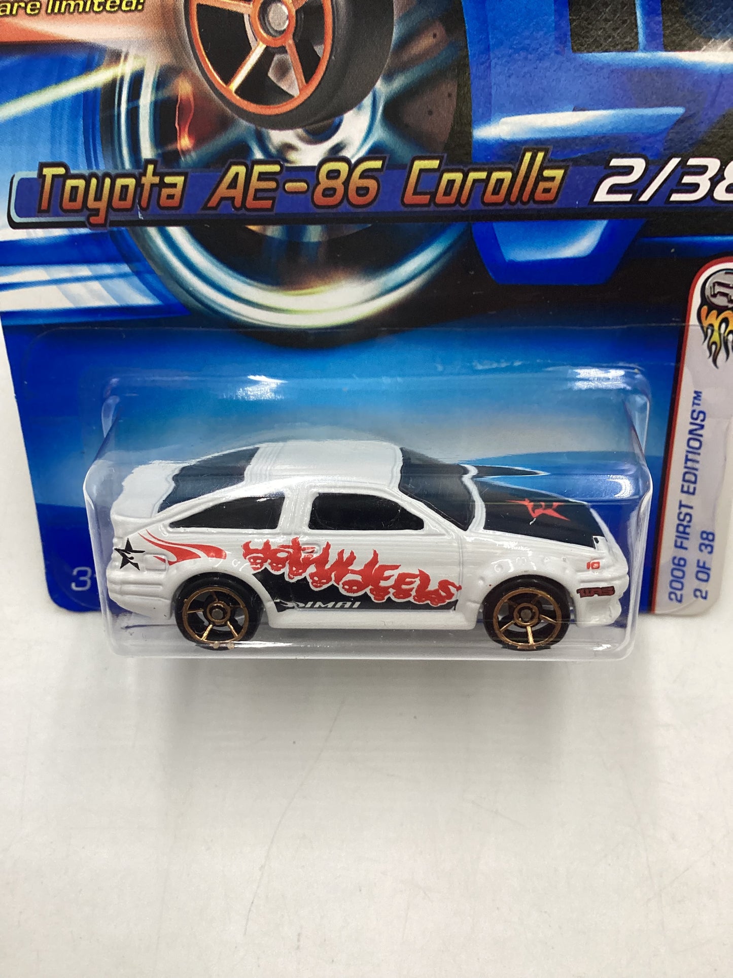 2006 Hot Wheels #2 Toyota AE 86 Corolla with protector