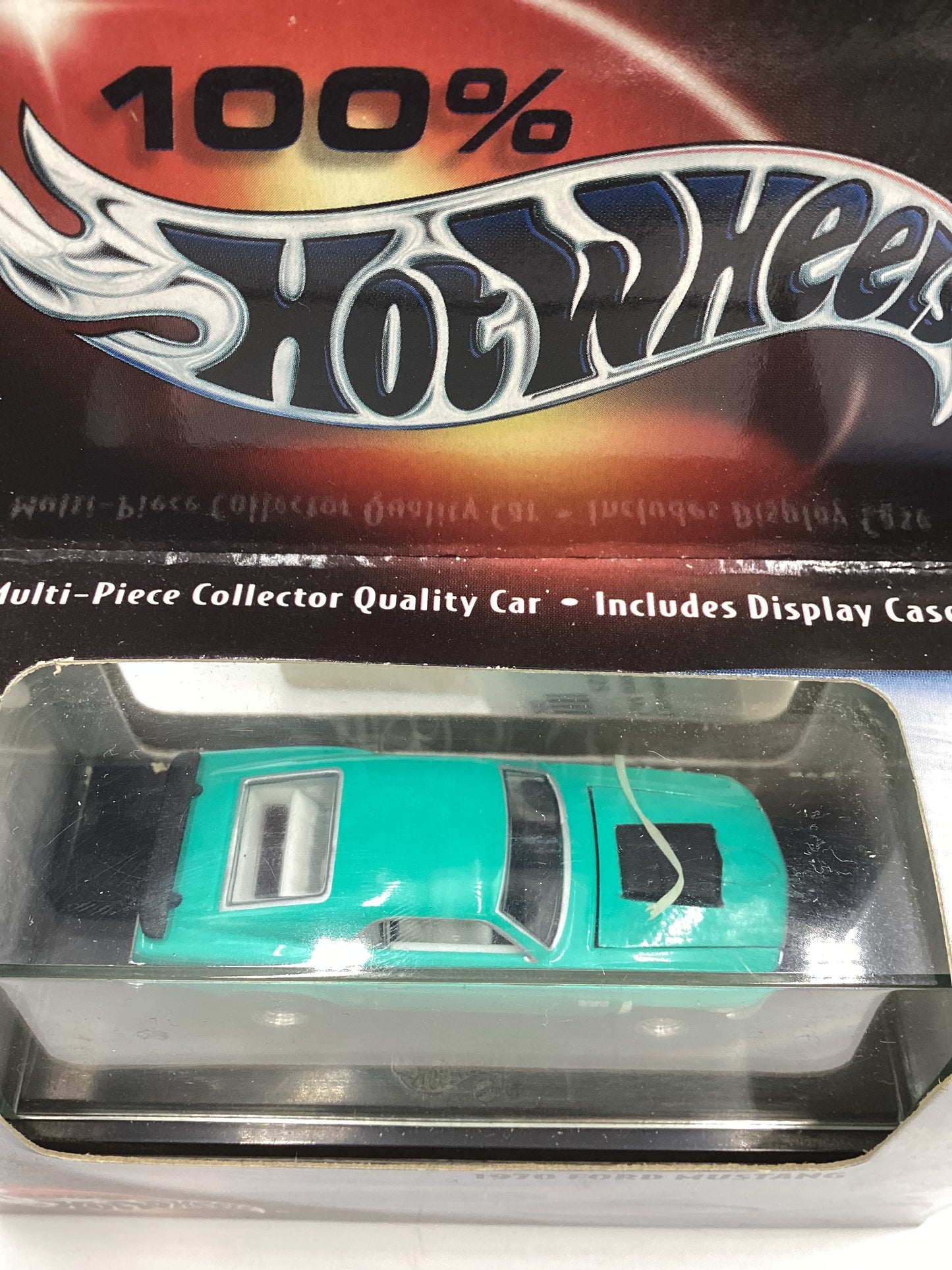 Hot Wheels Premium 100% Black Box 1970 Ford Mustang Teal (1)