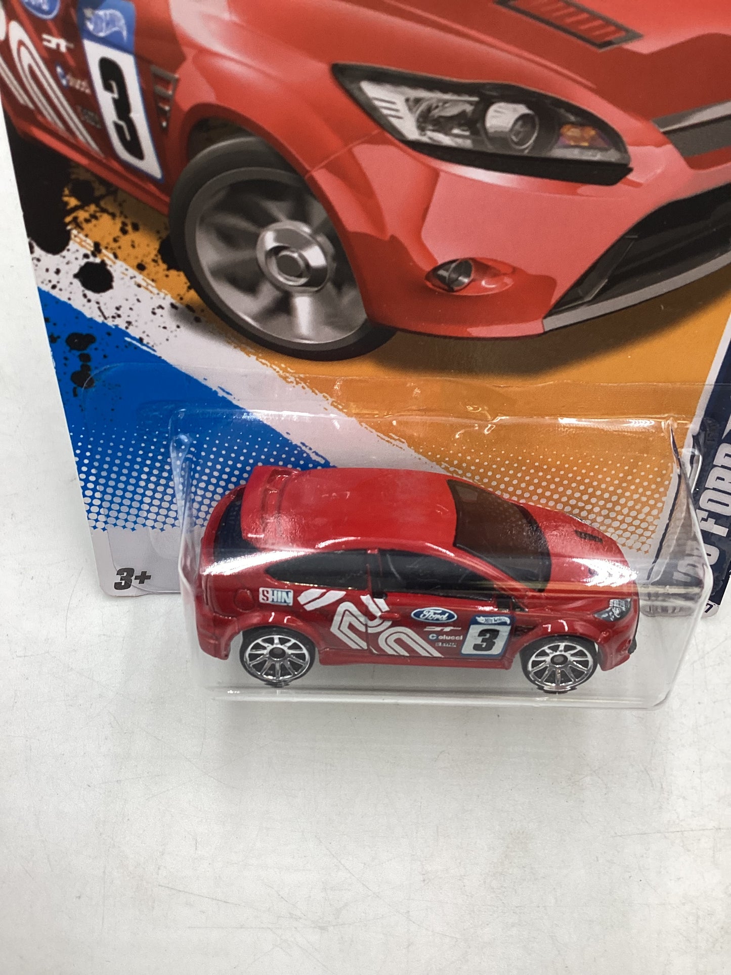 2012 Hot Wheels #129 09 Ford Focus RS Red 26D