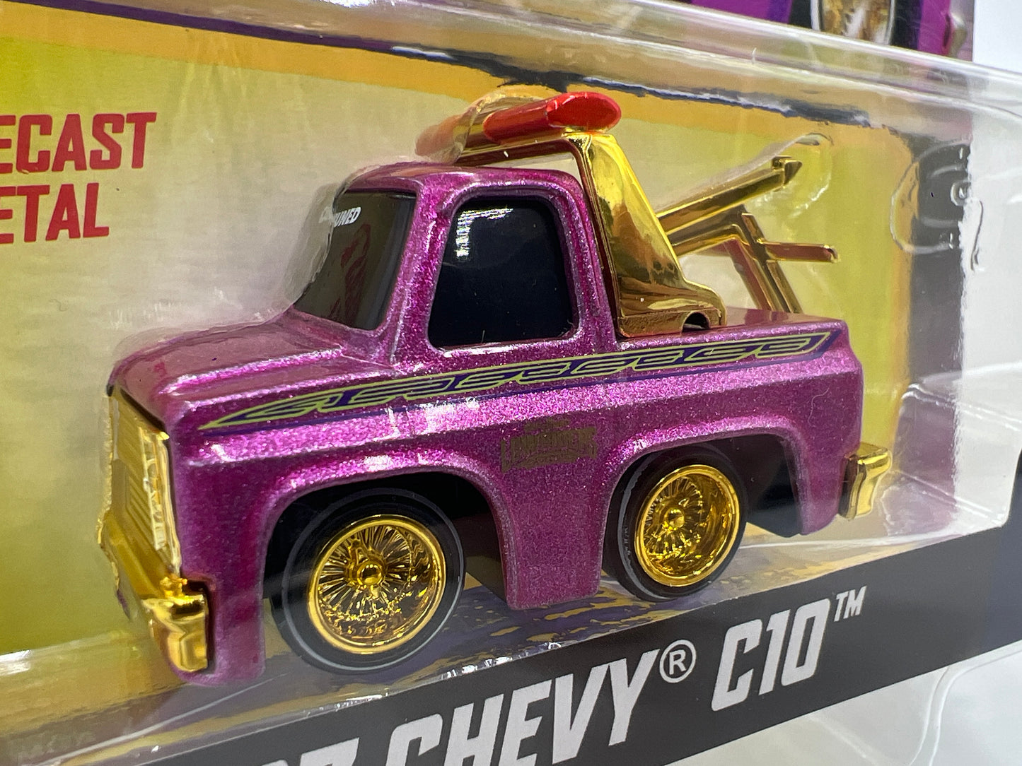 2025 MGA Car Tuned Series 8 #3 87 Chevy C10 Pink 183C