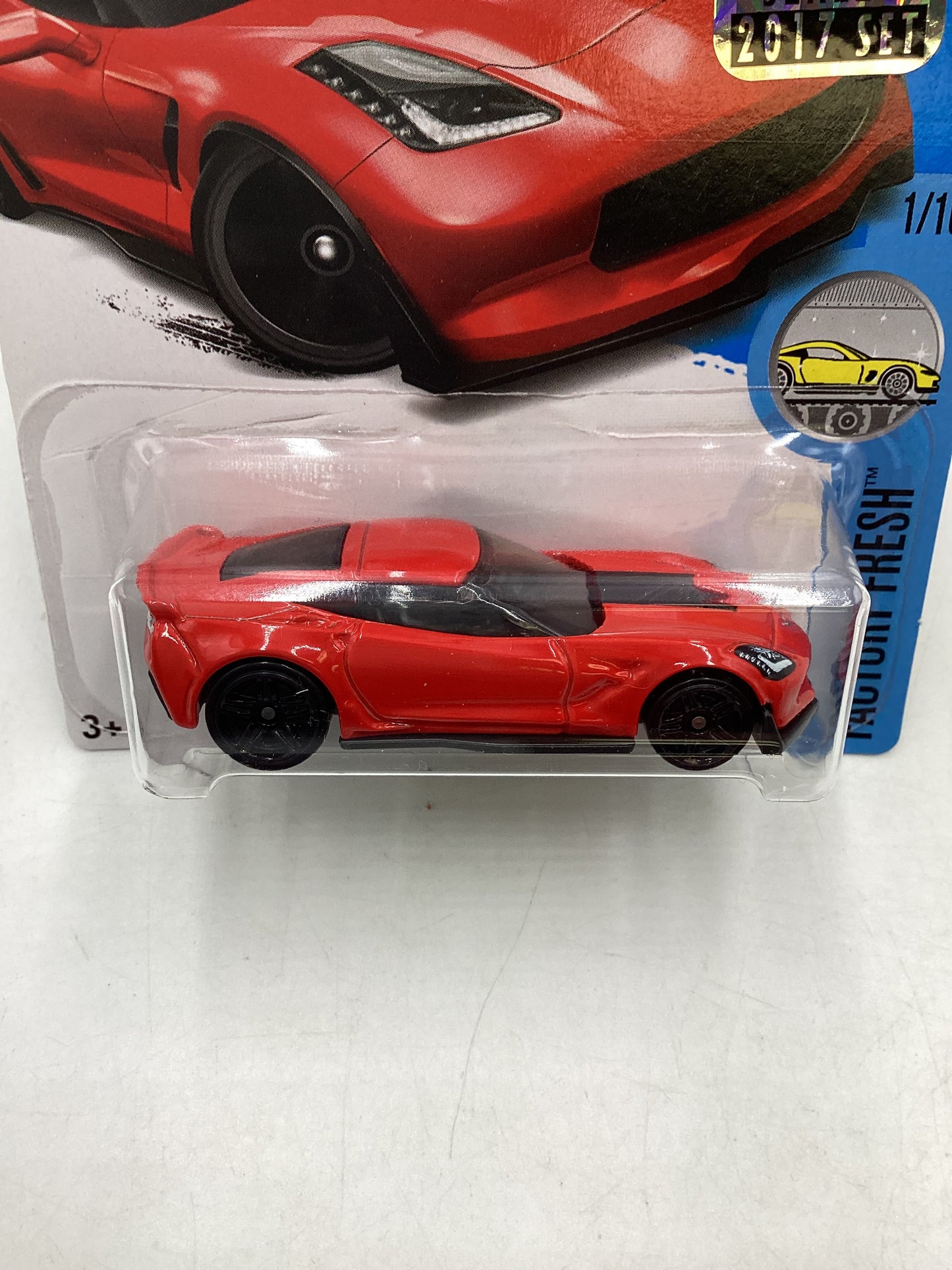 2017 Hot Wheels Factory Sealed #217 Corvette C7 Z06 Red 12A