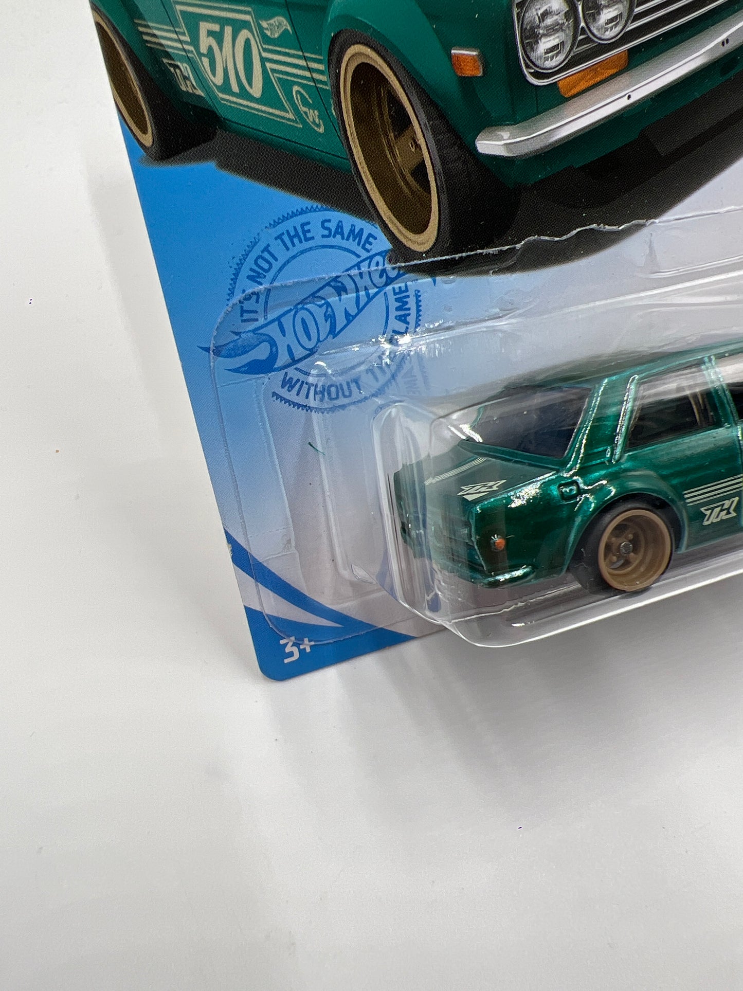 2021 Hot Wheels Super Treasure Hunt #162 71 Datsun 510 Green W/Protector