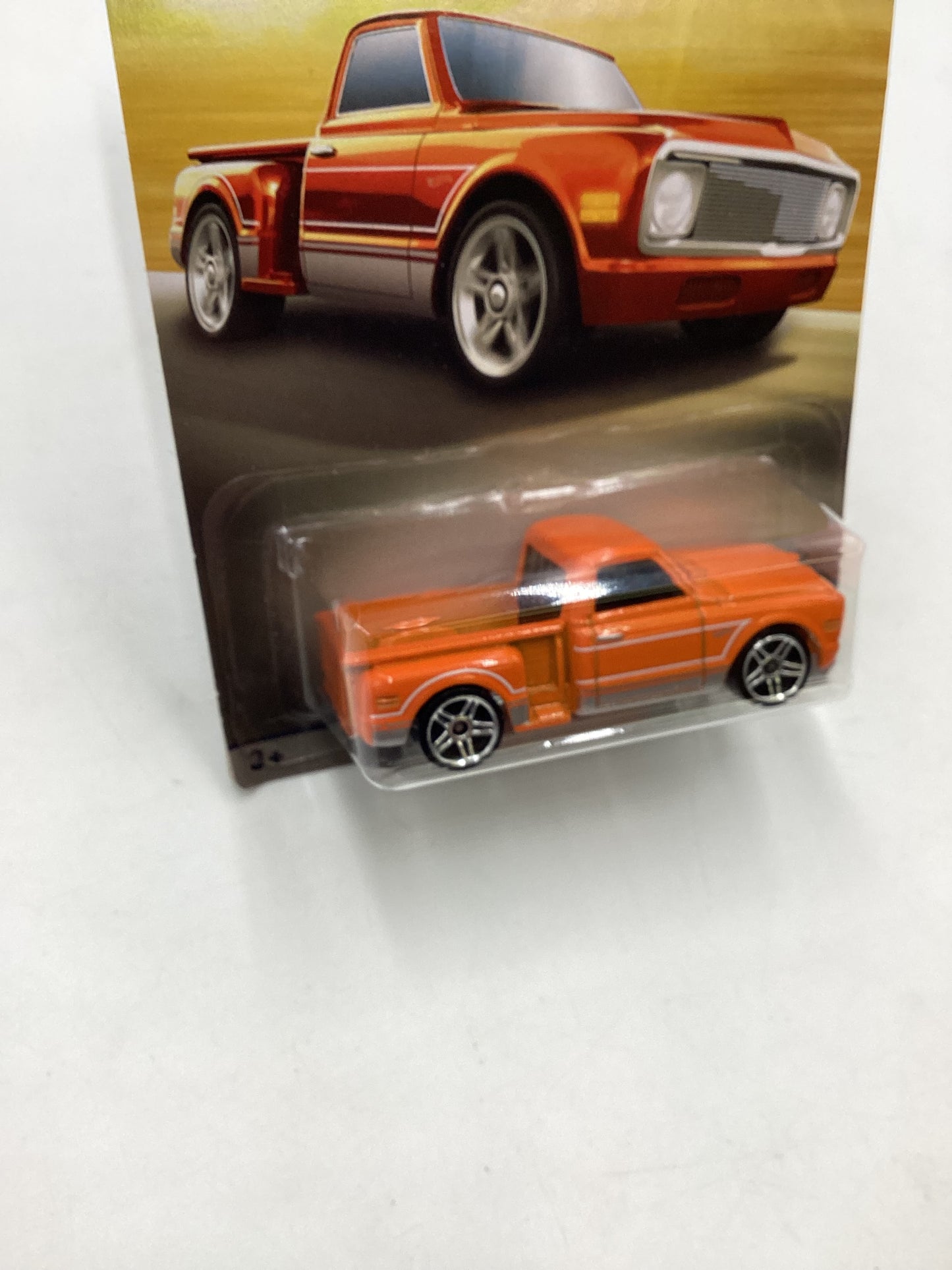 Hot Wheels Walmart 100 Years Chevy #8 Custom 69 Chevy Pickup Orange 161Q