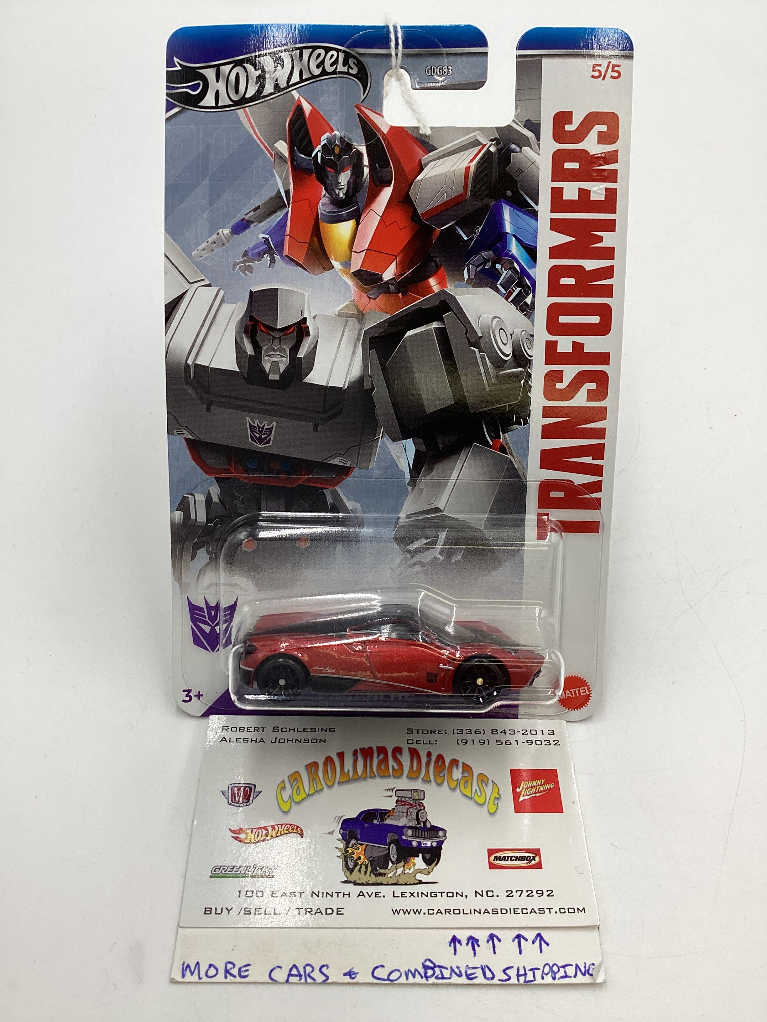 2024 Hot Wheels Transformers #5 Pagani Huayra Walmart Exclusive