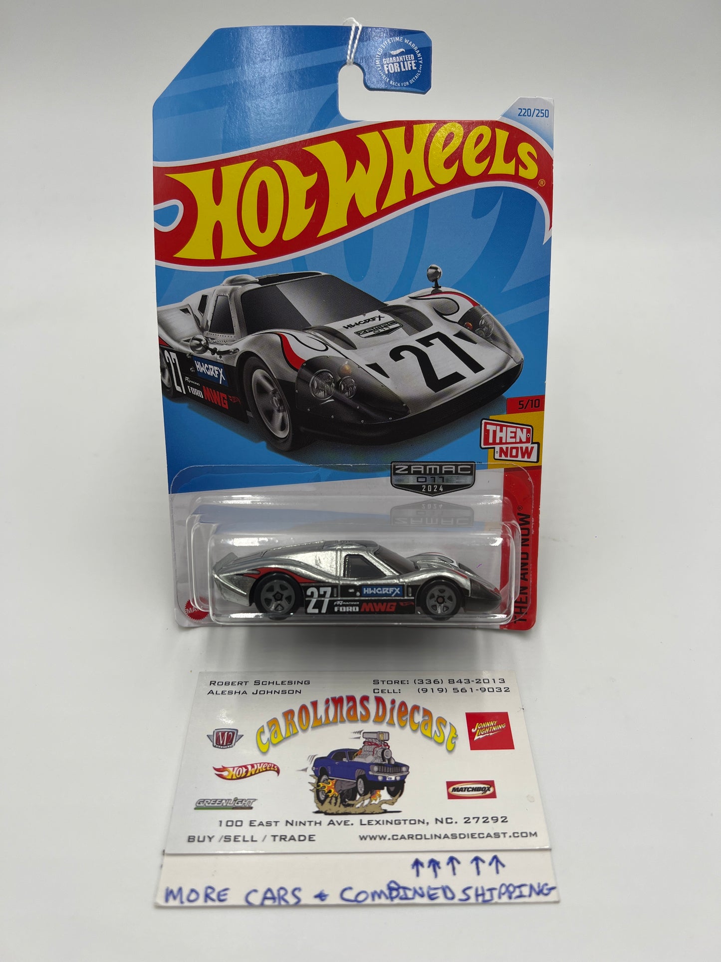 2024 Hot Wheels Q Case #220 Walmart Exclusive Zamac 011 67 Ford GT40 Mk.IV 147E