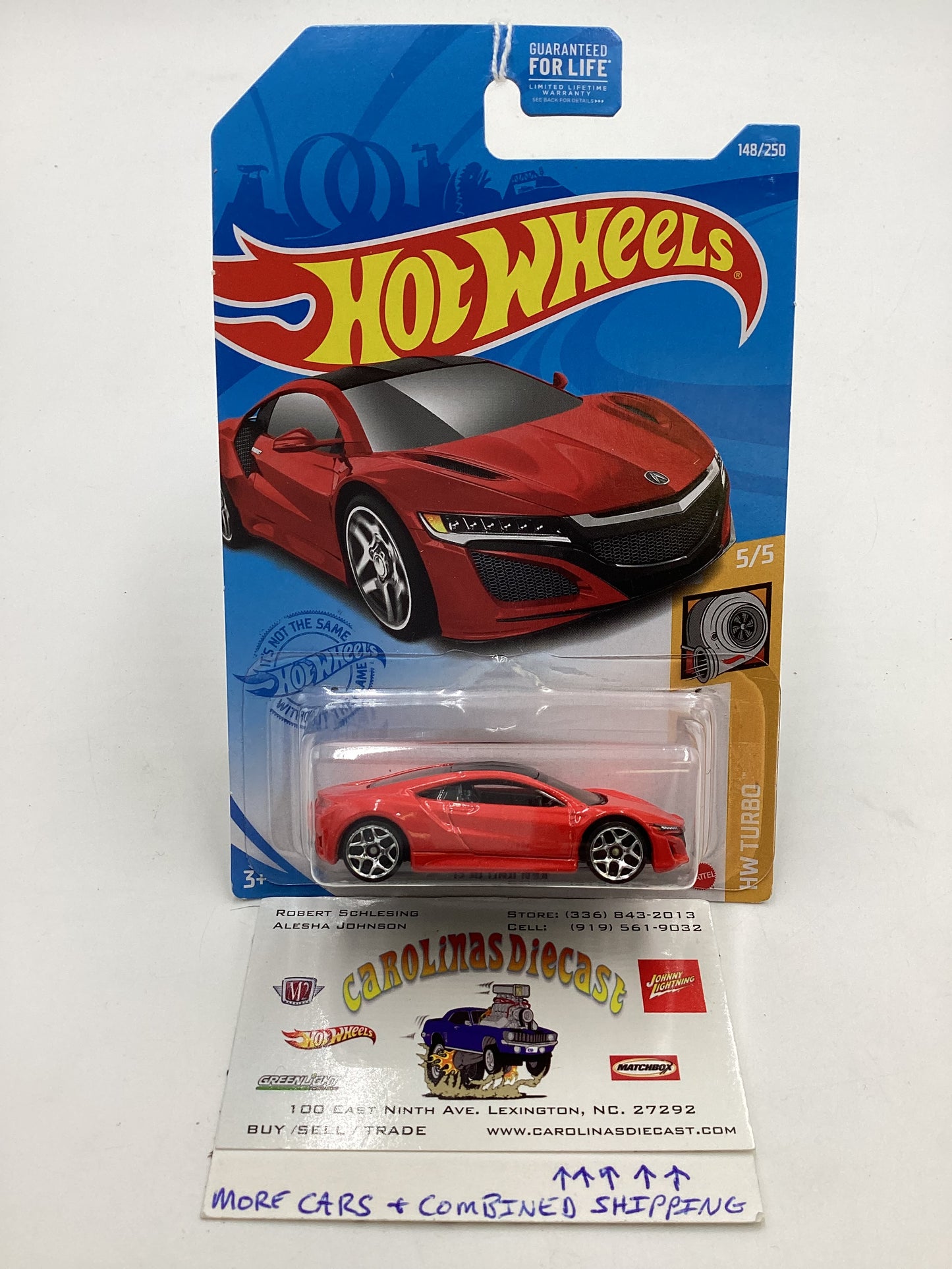 2021 Hot wheels HW Turbo #148 17 Acura NSX Red 68B