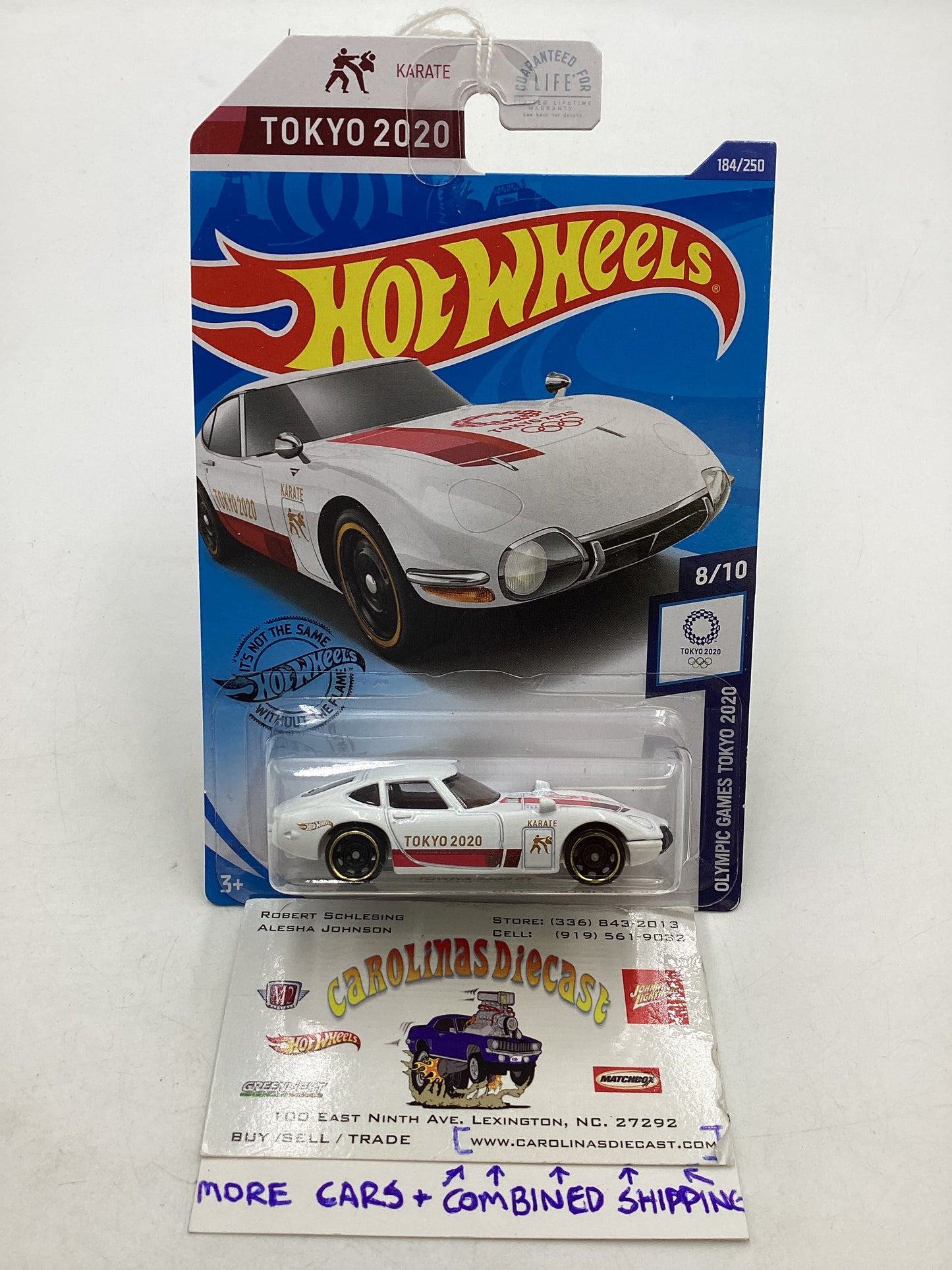 2020 Hot Wheels #184 White Toyota 2000 GT 95E