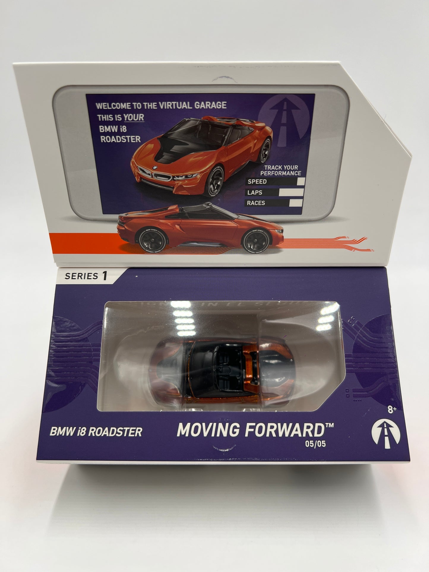 Hot Wheels iD Moving Forward Series 1 #5 BMW i8 Roadster Orange Sealed