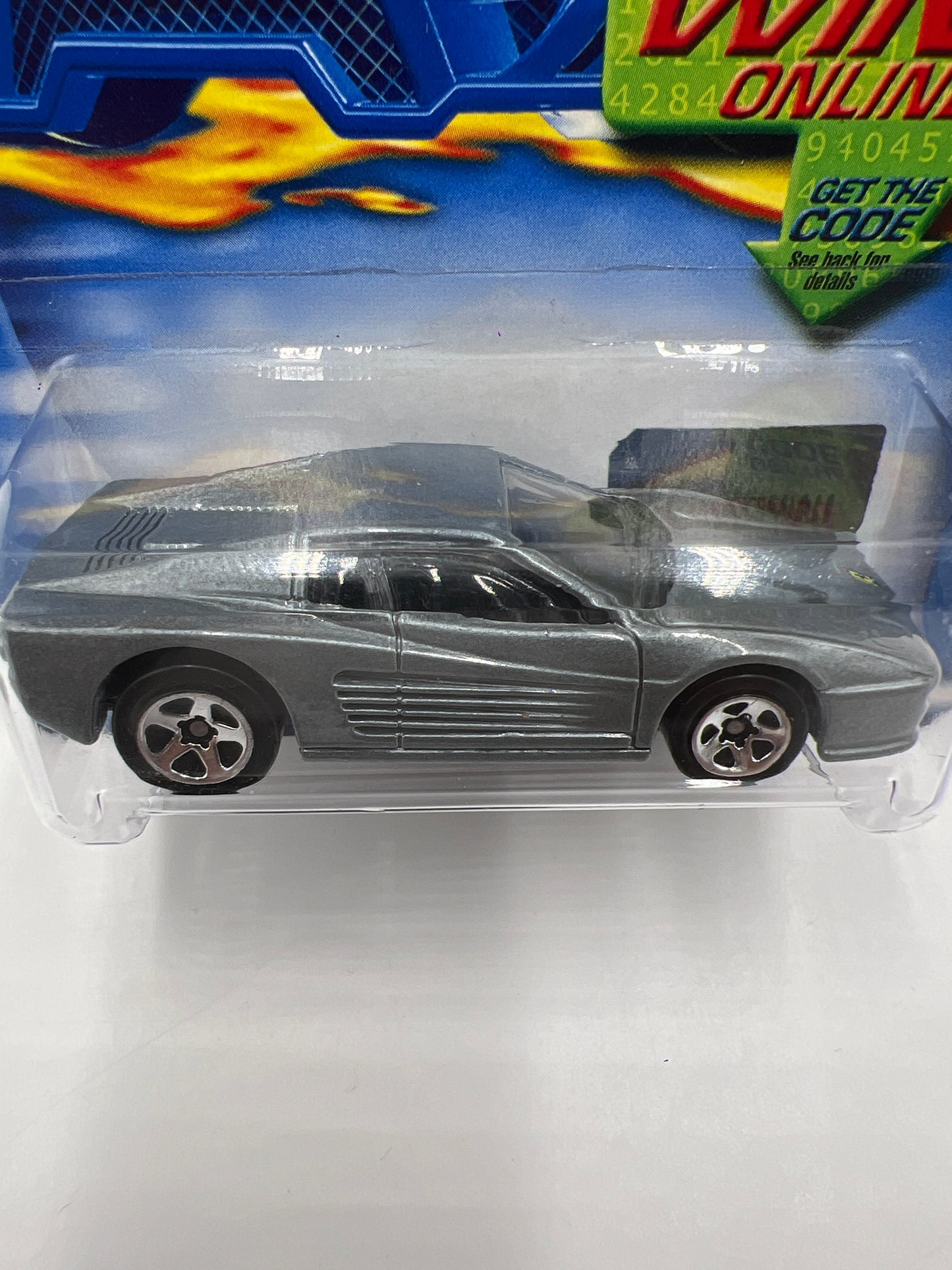 2002 Hot Wheels #162 Ferrari F512M Gray