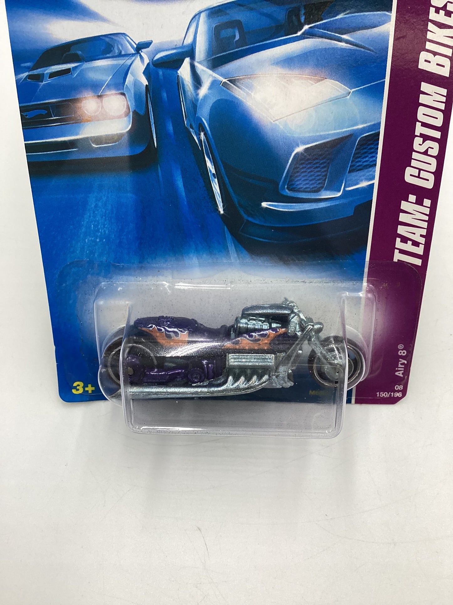 2008 Hot Wheels HW Team: Custom Bikes #150 Airy 8 Purple 113B