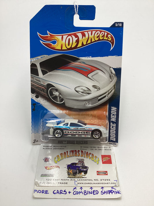 2011 Hot Wheels #125 Dodge Neon White