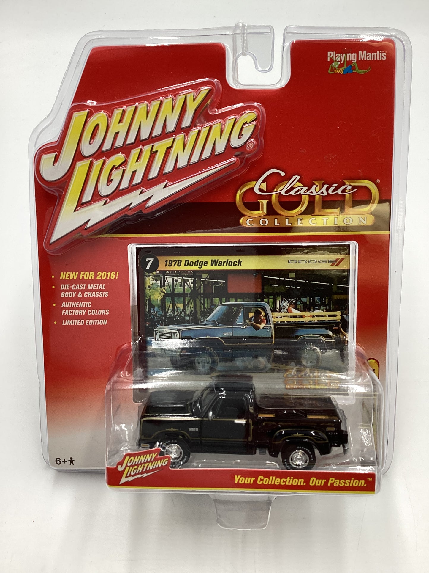 Johnny Lightning Classic Gold #7 1978 Dodge Warlock Black 220A