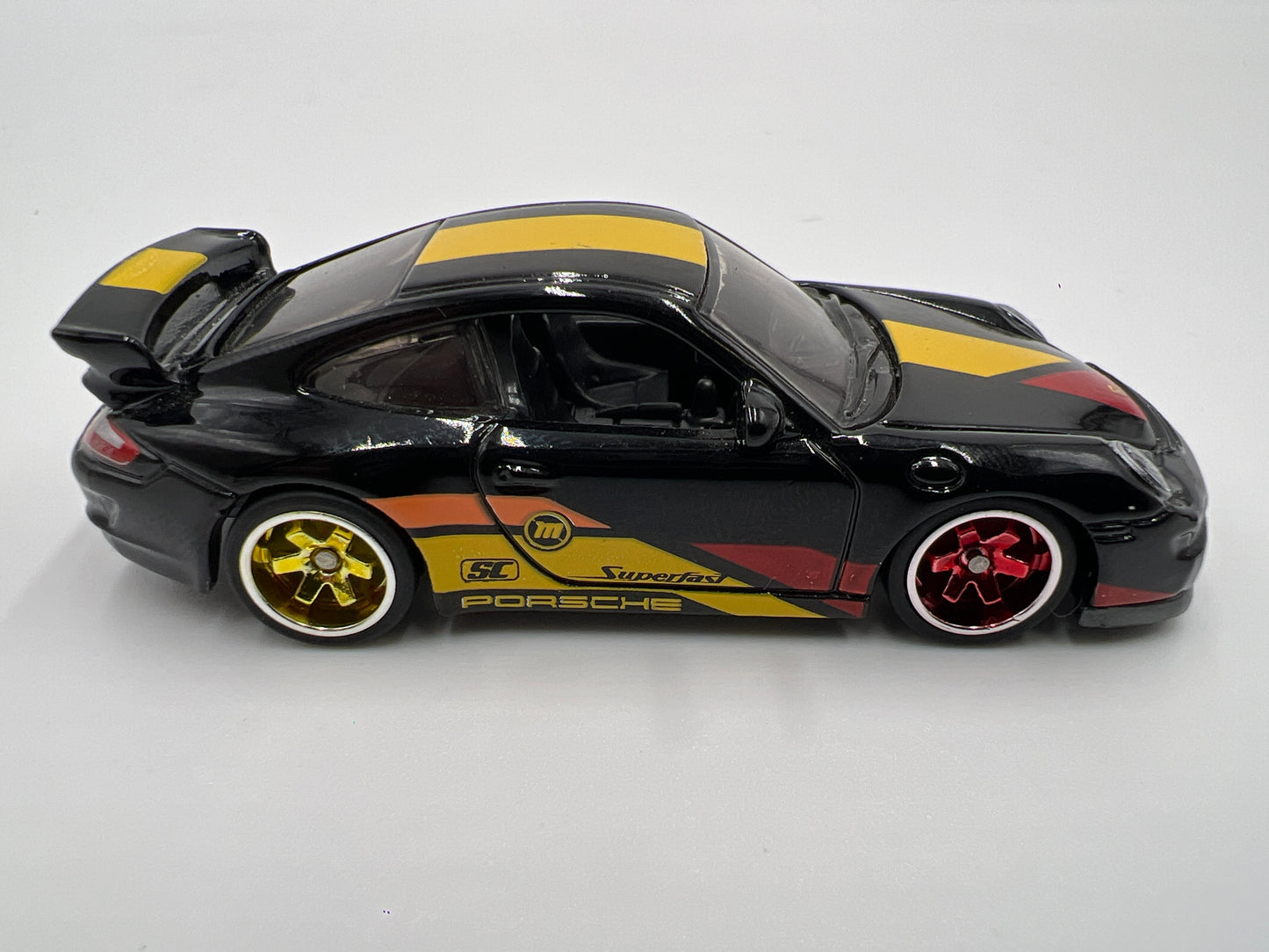 Matchbox Super Chase Porsche 911 GT3-2007 Black Loose CUSTOM