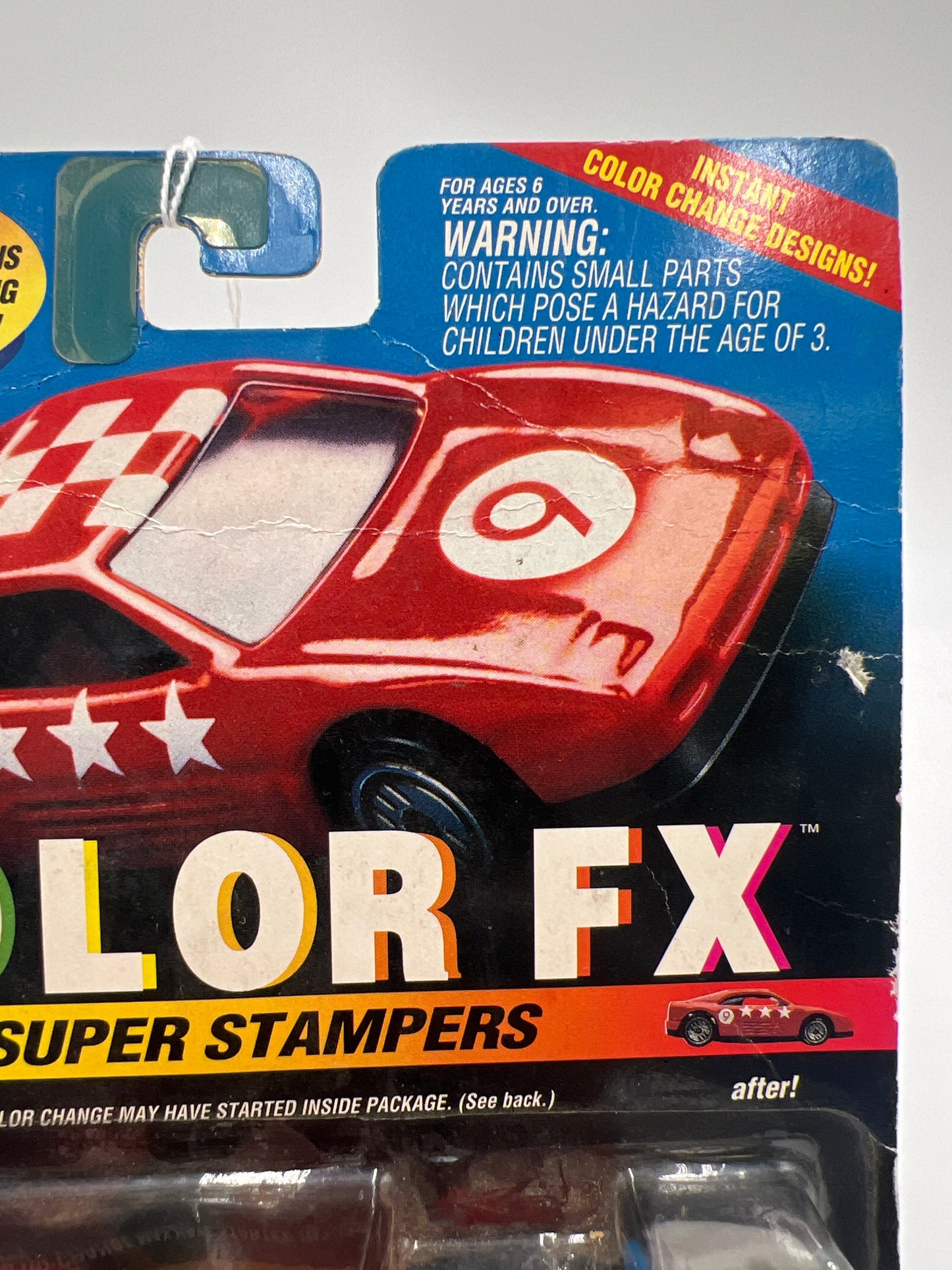 1994 Hot Wheels Color FX 12028 Ferrari 308 Red *Bad Card*