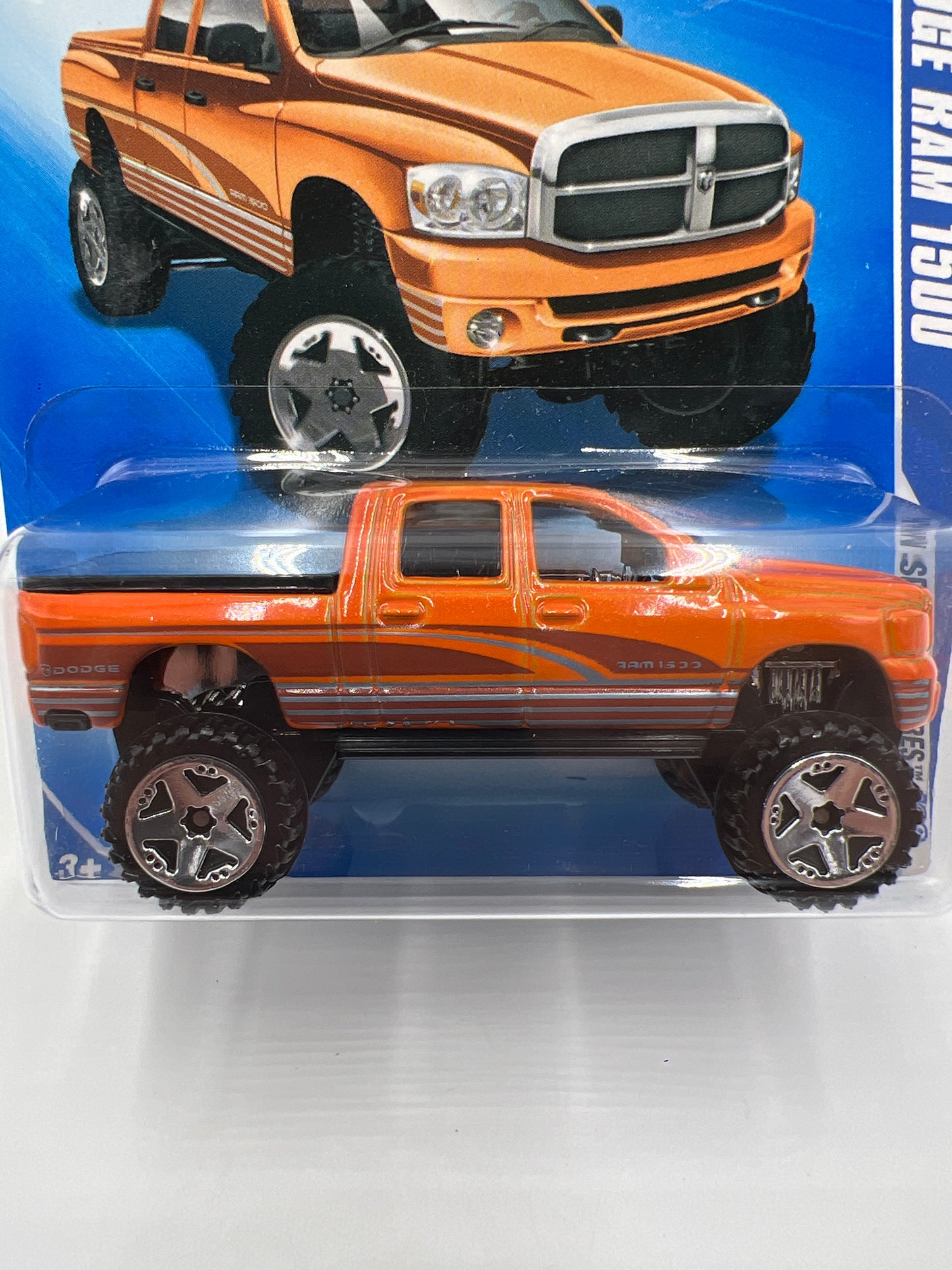 2009 Hot Wheels Special Features #87 Dodge Ram 1500 Orange 38C