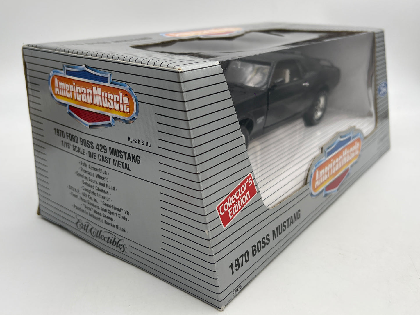 Ertl Collectibles 1:18 Scale American Muscle 1970 Ford Boss 429 Mustang Black