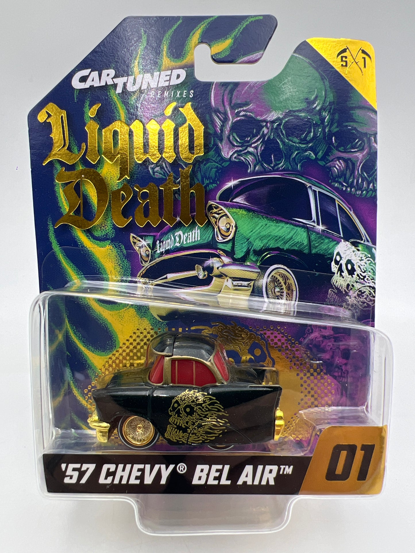 MGA Car Tuned Remixes Liquid Death Series 1 #1 57 Chevy Bel Air
