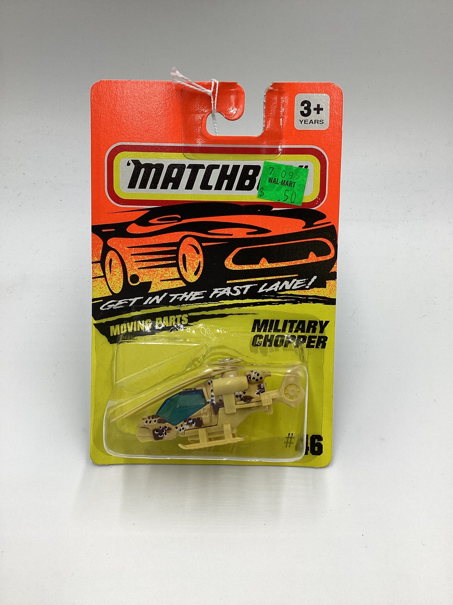 Matchbox Moving Parts Get In The Fast Lane #46 Military Chopper 207F