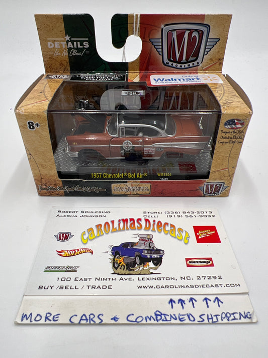 M2 Machines Walmart Exclusive Rally Historico Transpeninsular 1957 Chevrolet Bel Air Brown WMTS04