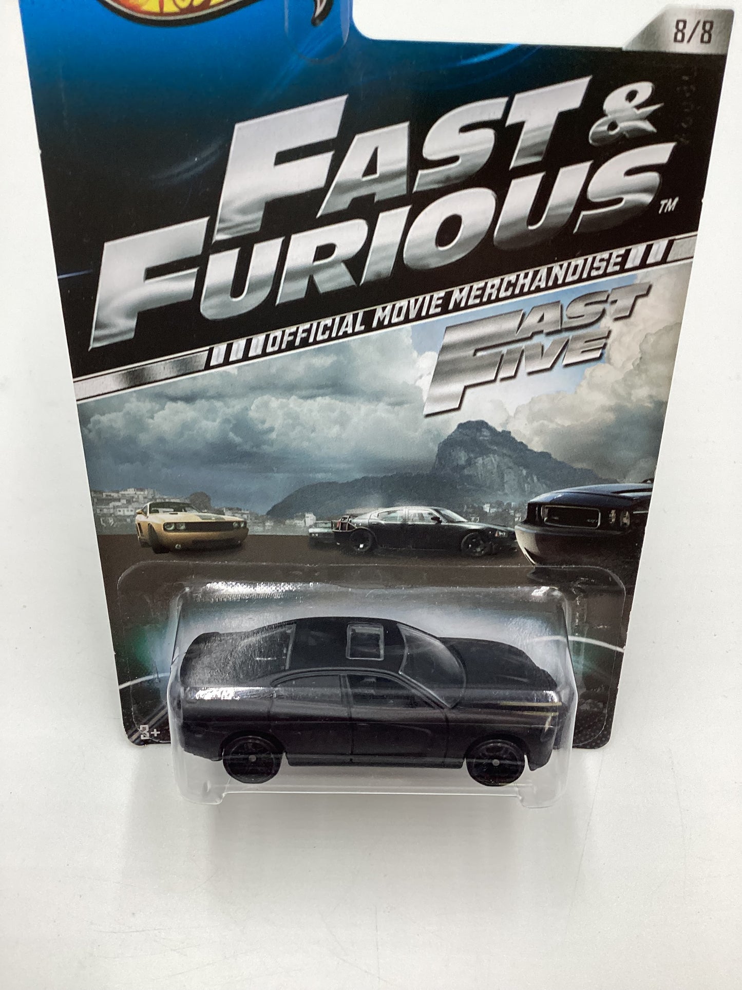 2013 Hot Wheels Fast and Furious Fast Five #8 11 Dodge Charger R/T Matte Black 73F