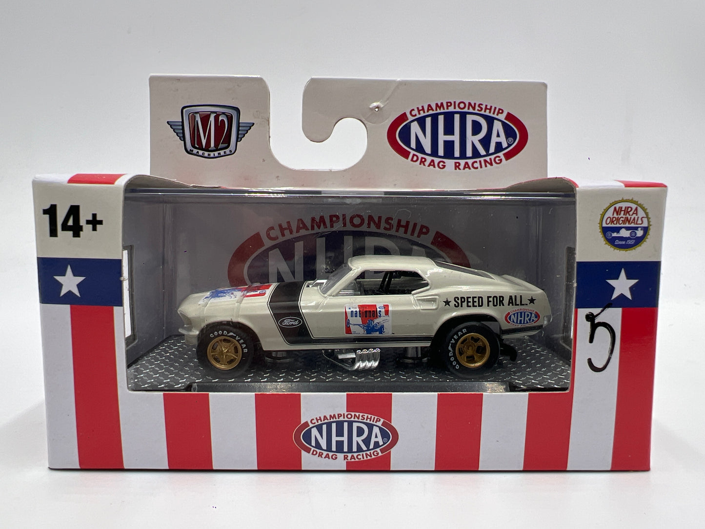 M2 Machines OReillys Exclusive 1969 Ford Mustang NHRA Funny Car S124
