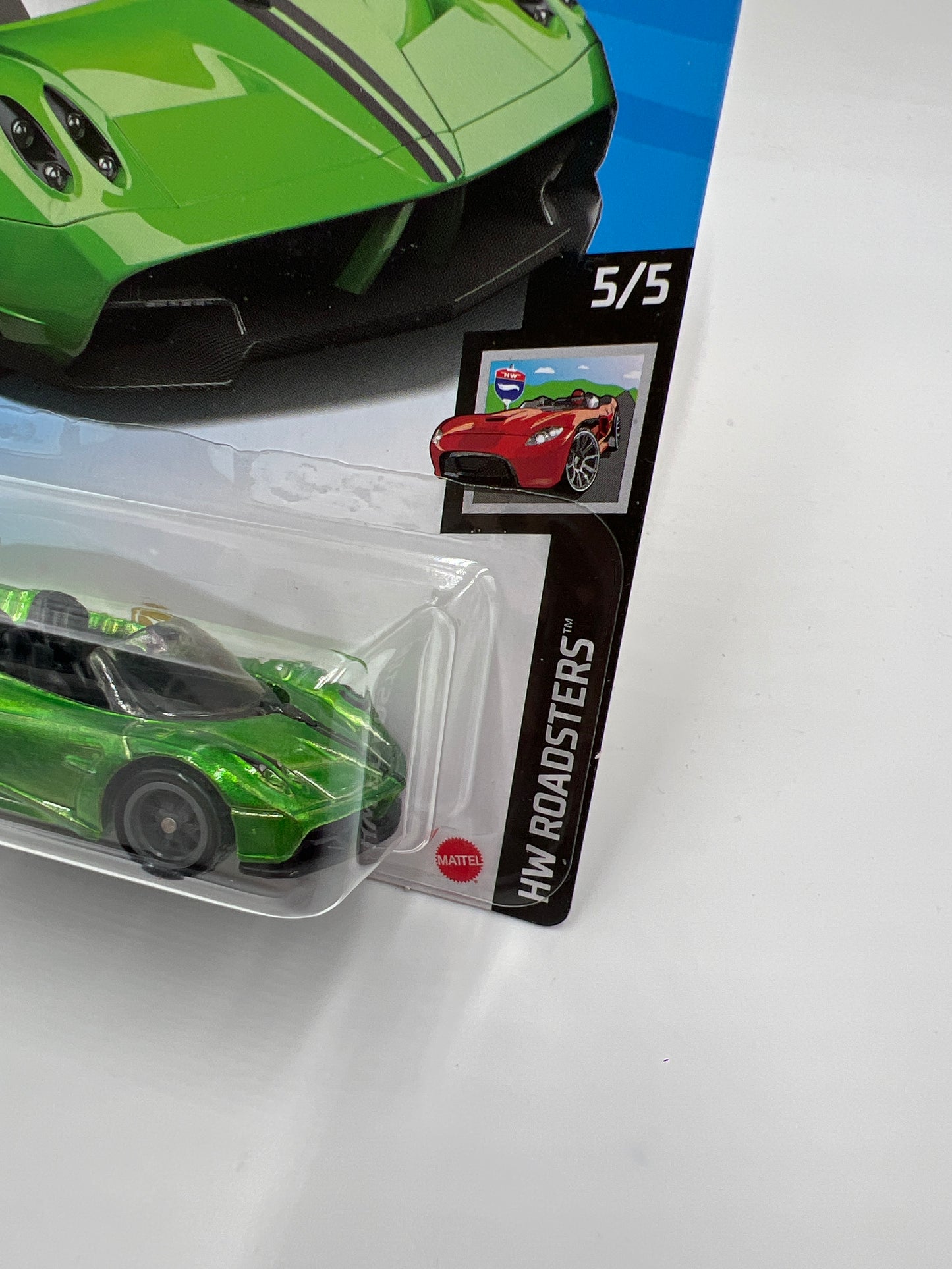 2020 Hot Wheels Super Treasure Hunt #241 17 Pagani Huayra Roadster Green W/Protector