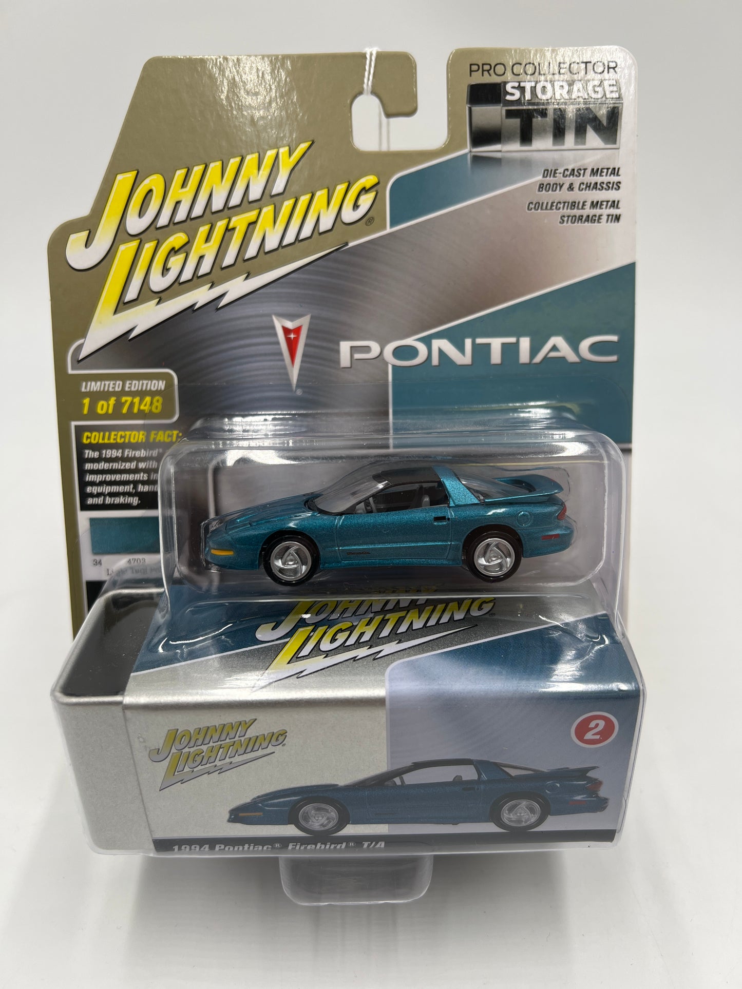 Johnny Lightning 1994 Pontiac Firebird T/A Blue W/Tin 217E