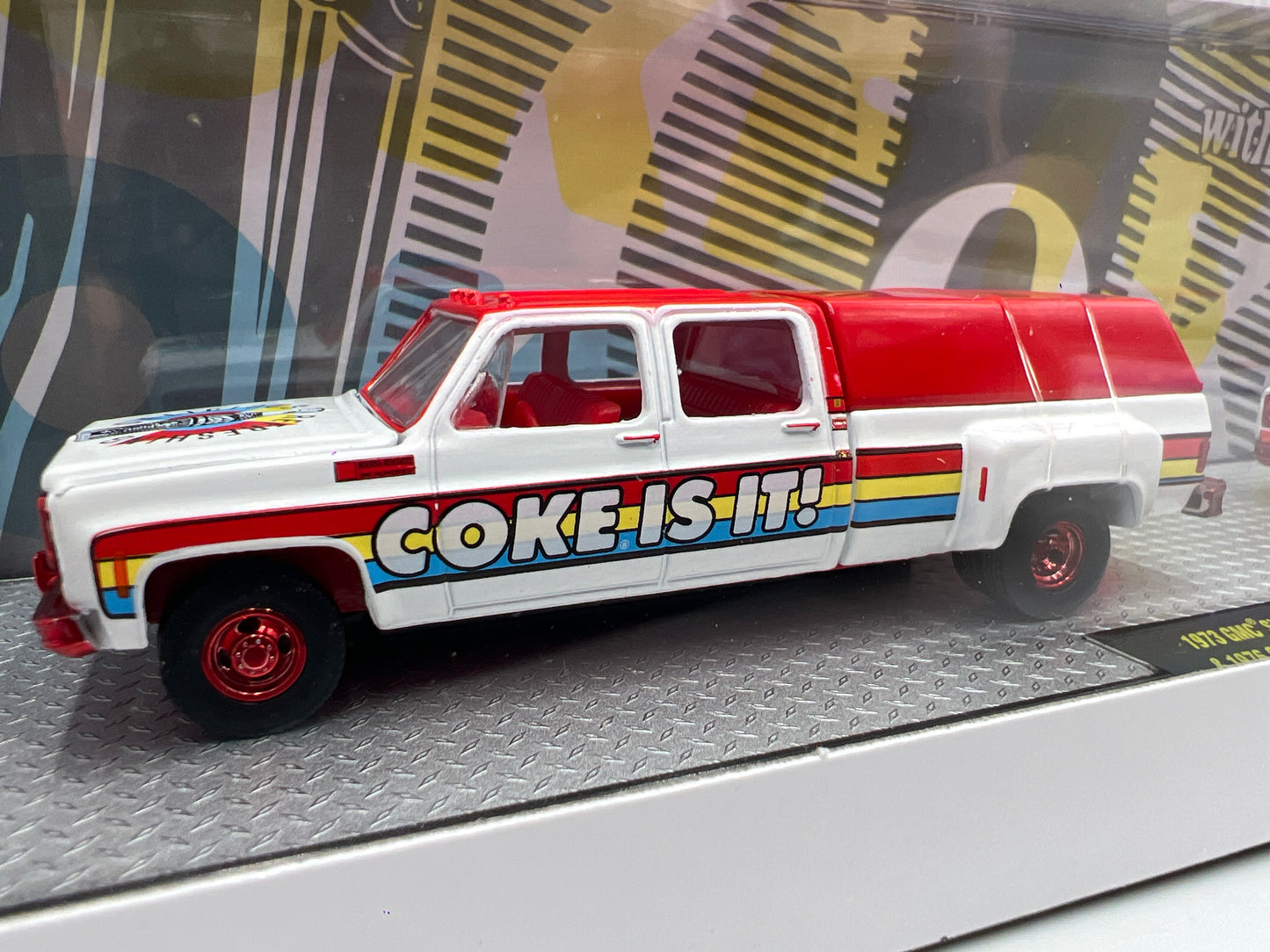 2025 M2 Machines Auto Haulers CHASE Coca Cola 1973 GMC Sierra 3500 & 1976 GMC Sierra Grande TW37