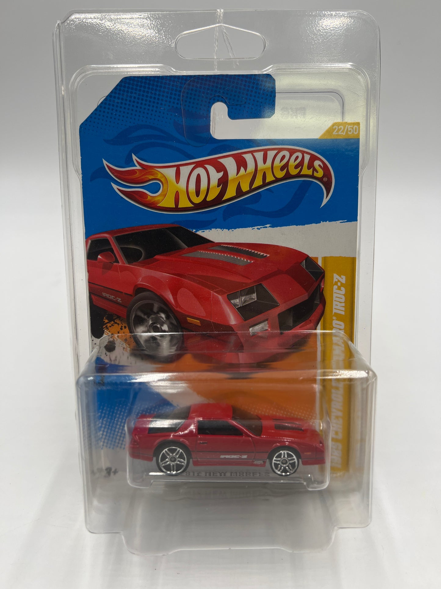 2012 Hot Wheels New Models #22 1985 Chevrolet Camaro IROC-Z Red W/Protector