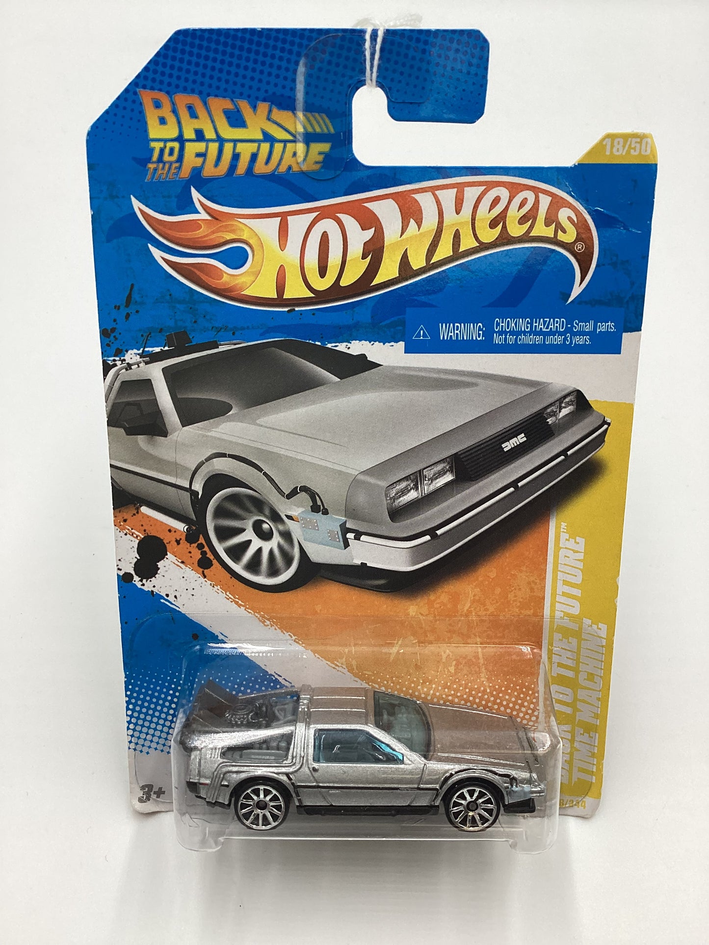 2011 Hot Wheels #18 Back to the Future Time Machine Silver 119B