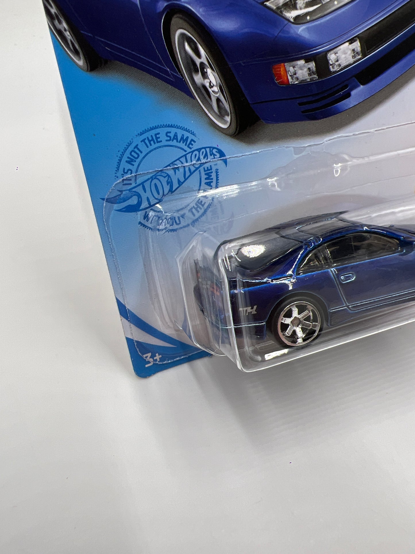 2021 Hot Wheels Super Treasure Hunt #23 Nissan 300ZX Twin Turbo Blue W/Protector