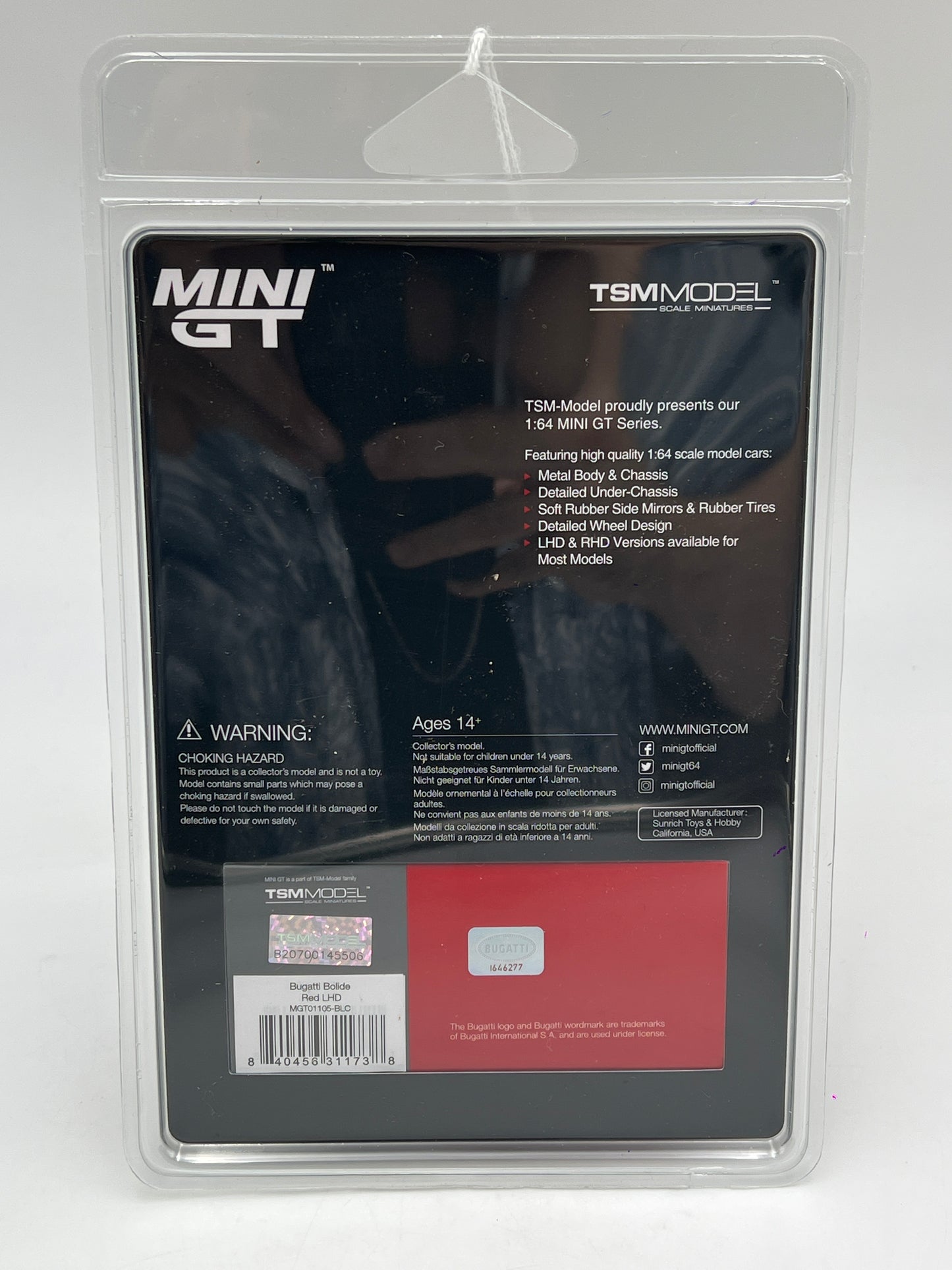 Mini GT #1105 CHASE Bugatti Bolide Red