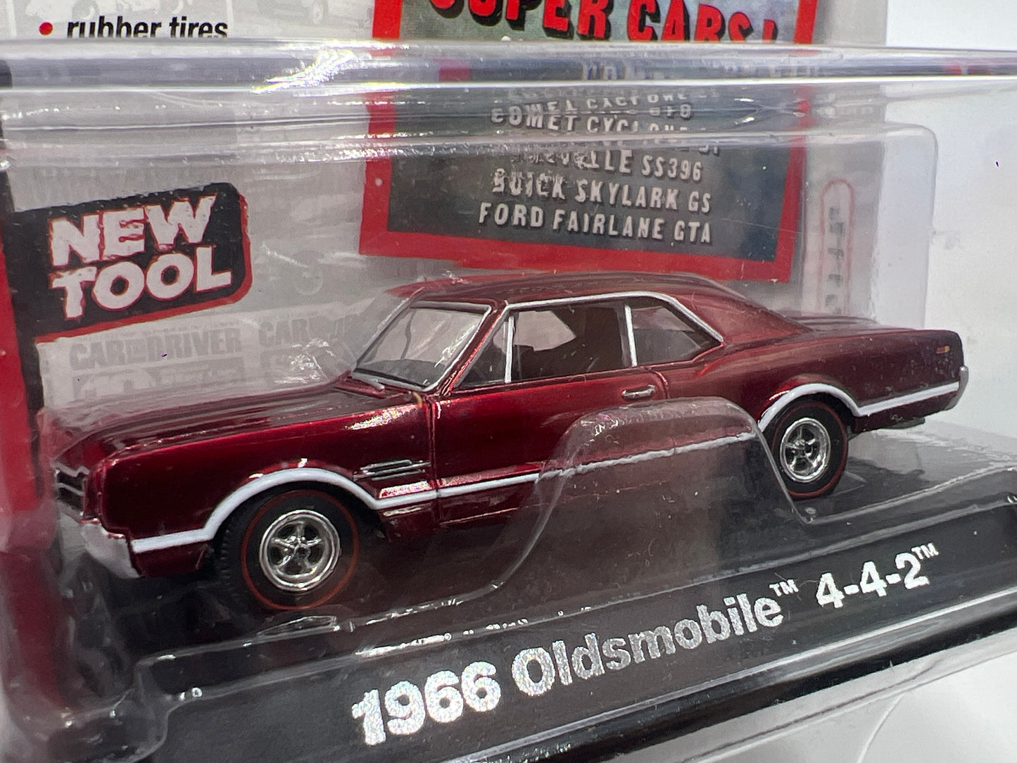 Auto World Car And Driver #5 Ultra Red CHASE 1966 Oldsmobile 442