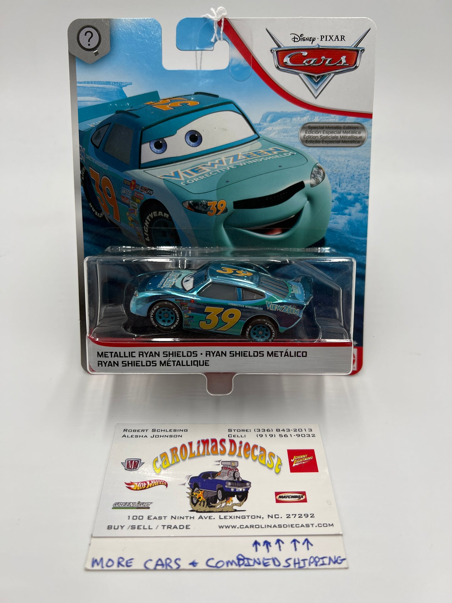 Disney Pixar Cars Scavenger Hunt Chase Metallic Ryan Shields #39 Blue 137C