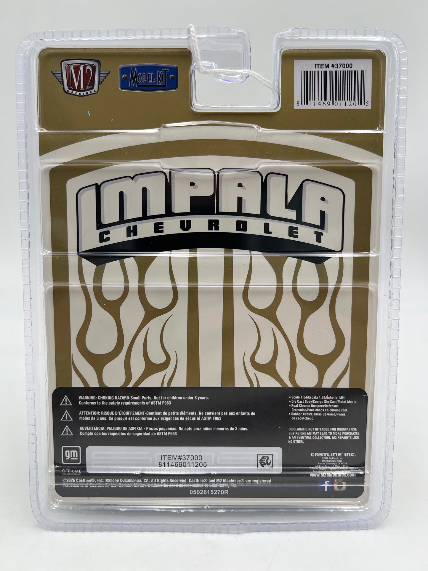 2026 M2 Machines R87 Model Kits 1964 Chevrolet Impala SS White/Gold 203G